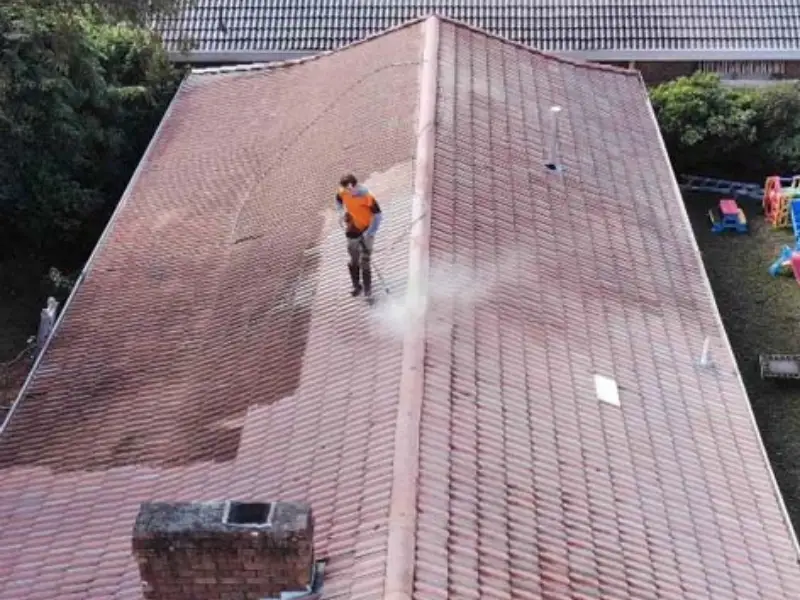 Before roof cleaning and repointing in Melbourne